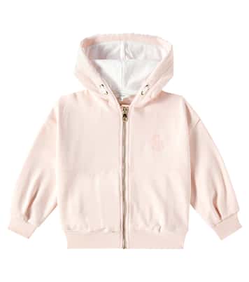 Felpa in jersey di cotone con cappuccio | Chloé Kids