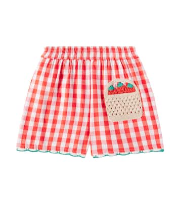 Shorts aus Baumwolle mit Häkelstrick | Stella McCartney Kids