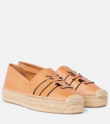 Ines leather platform espadrilles | Tory Burch