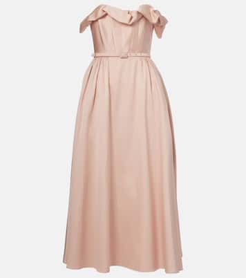 Vestido midi con volantes | Roland Mouret