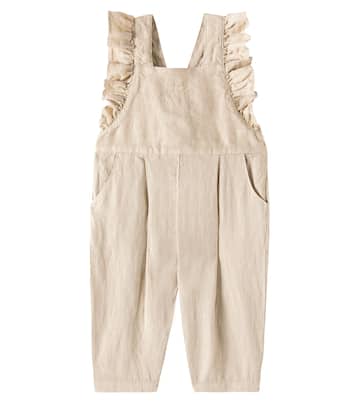 Baby Latzhose aus Leinen | Il Gufo