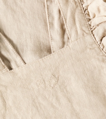 Baby Latzhose aus Leinen | Il Gufo