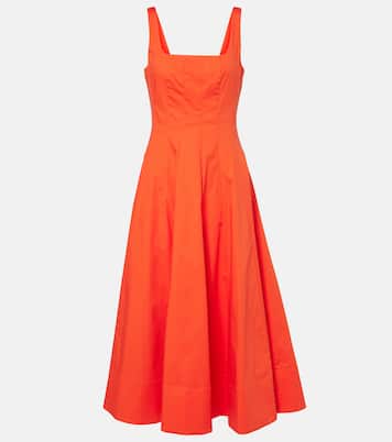 Midikleid Wells aus Baumwollpopeline | Staud