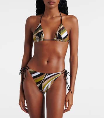 Printed bikini top | Pucci
