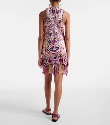Miniabito Yasmine in cotone con frange | Isabel Marant