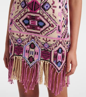 Miniabito Yasmine in cotone con frange | Isabel Marant