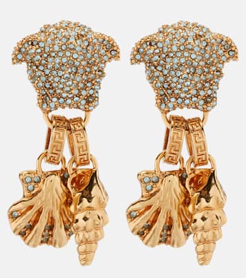 Boucles d’oreilles Medusa à cristaux | Versace