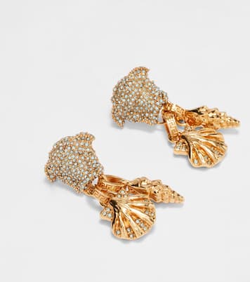 Boucles d’oreilles Medusa à cristaux | Versace