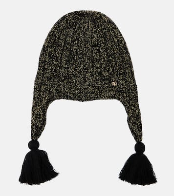 Gorro VLogo de Lurex® con flecos  | Valentino