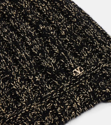 Gorro VLogo de Lurex® con flecos  | Valentino