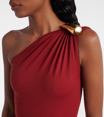 Gathered one-shoulder swimsuit | Bottega Veneta
