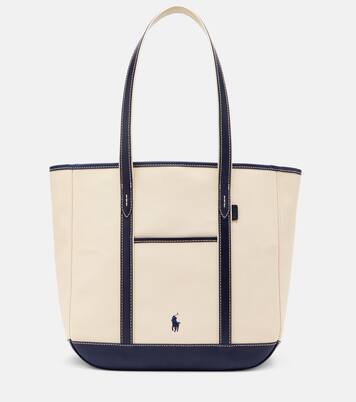 Tote de lona con piel | Polo Ralph Lauren