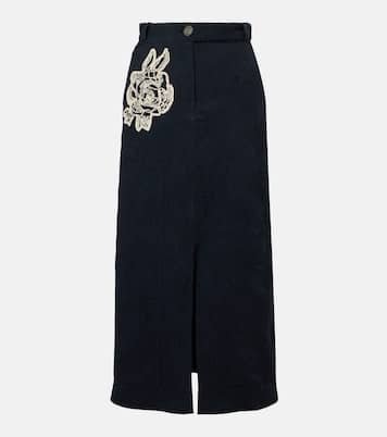 Midirock aus Jacquard  | Erdem
