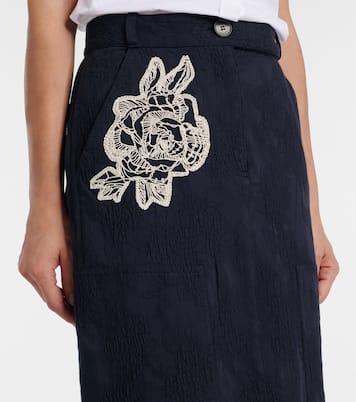 Midirock aus Jacquard  | Erdem
