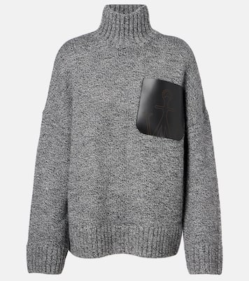 Wool and alpaca-blend turtleneck sweater | JW Anderson