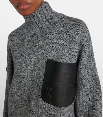Wool and alpaca-blend turtleneck sweater | JW Anderson