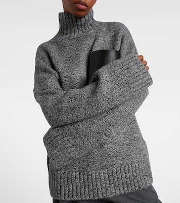 Wool and alpaca-blend turtleneck sweater | JW Anderson