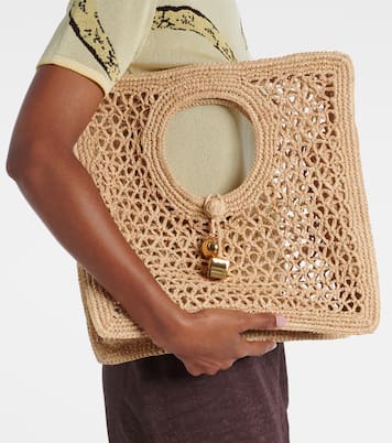 Spiaggia Small raffia tote bag | Jacquemus