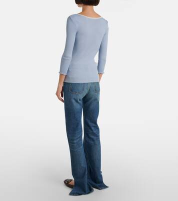 Cardigan aus Baumwolle mit Spitze | Chloé
