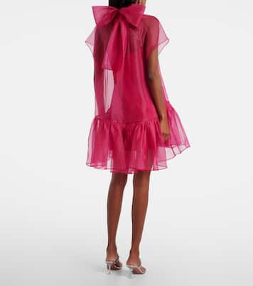 Beaux bow-detail organza minidress | Simkhai