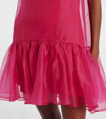 Beaux bow-detail organza minidress | Simkhai