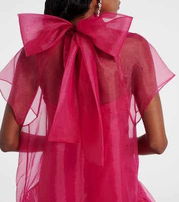 Beaux bow-detail organza minidress | Simkhai