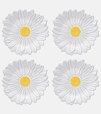 Set Maria Flor Daisy aus vier Desserttellern | Bordallo Pinheiro