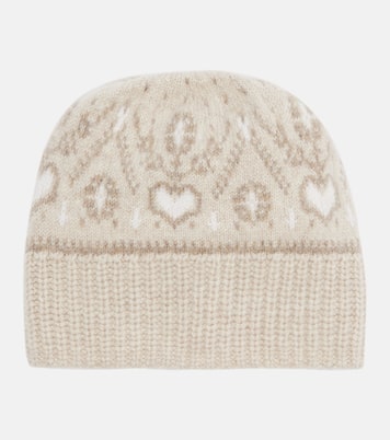 Avers Fair Isle cashmere beanie | Khaite