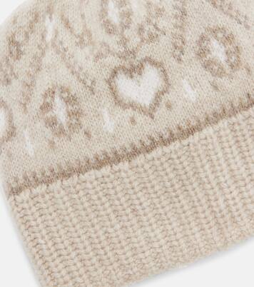 Avers Fair Isle cashmere beanie | Khaite