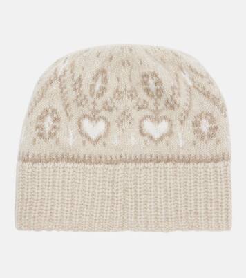 Avers Fair Isle cashmere beanie | Khaite