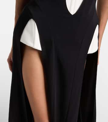 re/edit crêpe corset gown | Mugler