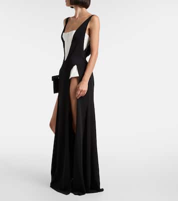 re/edit crêpe corset gown | Mugler