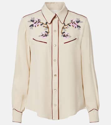 Yzea beaded cady shirt | Isabel Marant