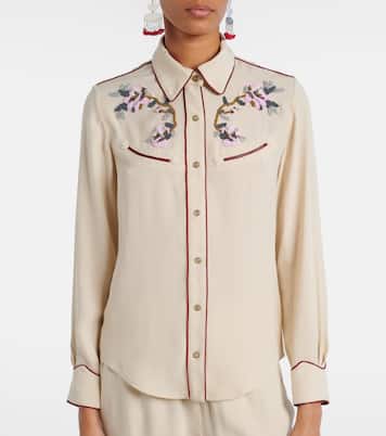 Yzea beaded cady shirt | Isabel Marant
