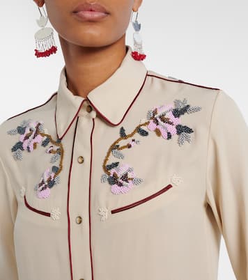 Yzea beaded cady shirt | Isabel Marant