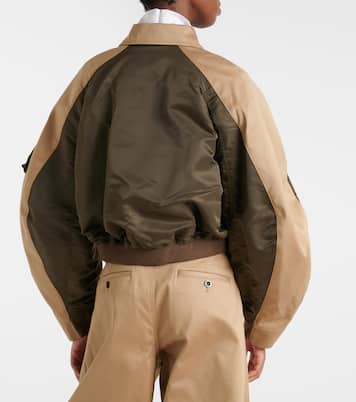 Cropped-Blouson aus Baumwolle und Twill | Sacai
