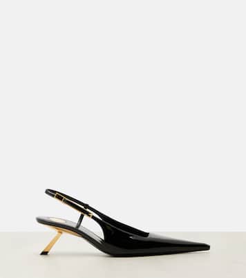 Lee patent leather slingback pumps | Saint Laurent
