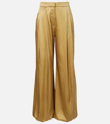 Silk-blend satin wide-leg pants | Nina Ricci