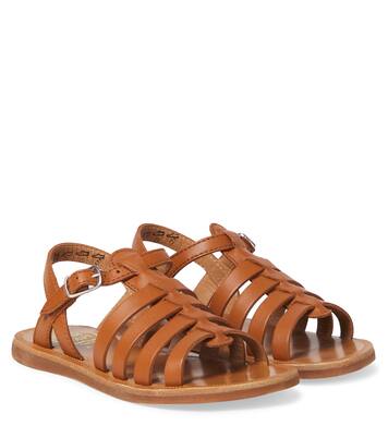 Plagette Strap leather sandals | Pom d'Api