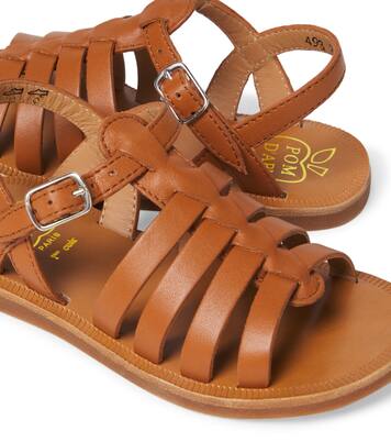Plagette Strap leather sandals | Pom d'Api