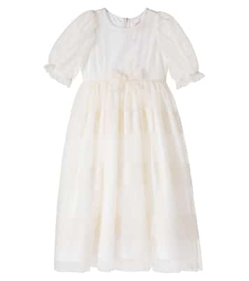 Bow-detail tulle dress | Petite Amalie  