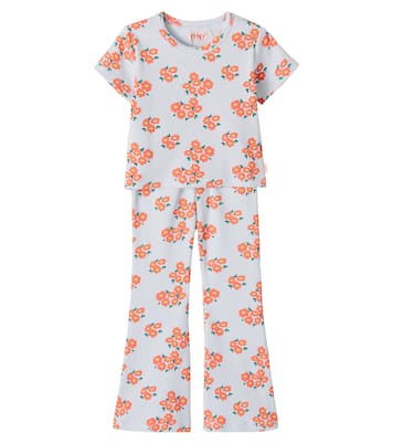 Set de top y pantalones de algodón floral | Tinycottons