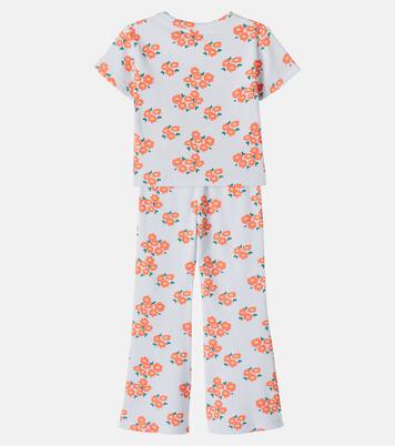 Set de top y pantalones de algodón floral | Tinycottons