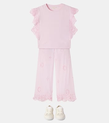 Bestickte Hose Louhan aus Baumwolle | Louise Misha