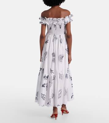 فستان من القطن الموسلين بزمزمة شيرد Suzanne | Poupette St Barth