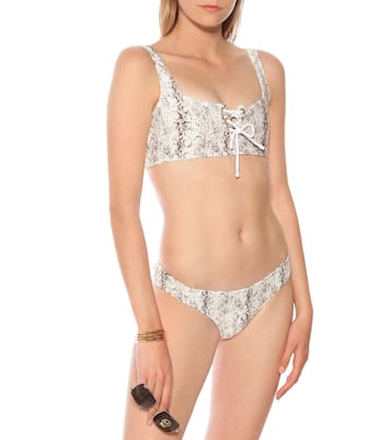 Slip bikini Zambia a stampa serpente | Heidi Klein
