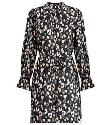 Gertrude leopard-print minidress | Velvet
