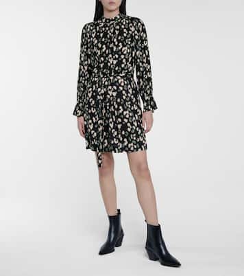 Gertrude leopard-print minidress | Velvet