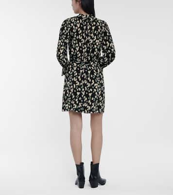 Gertrude leopard-print minidress | Velvet