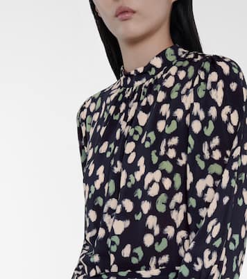 Gertrude leopard-print minidress | Velvet